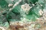 Fluorescent Green Fluorite Cluster - Diana Maria Mine, England #208865-2
